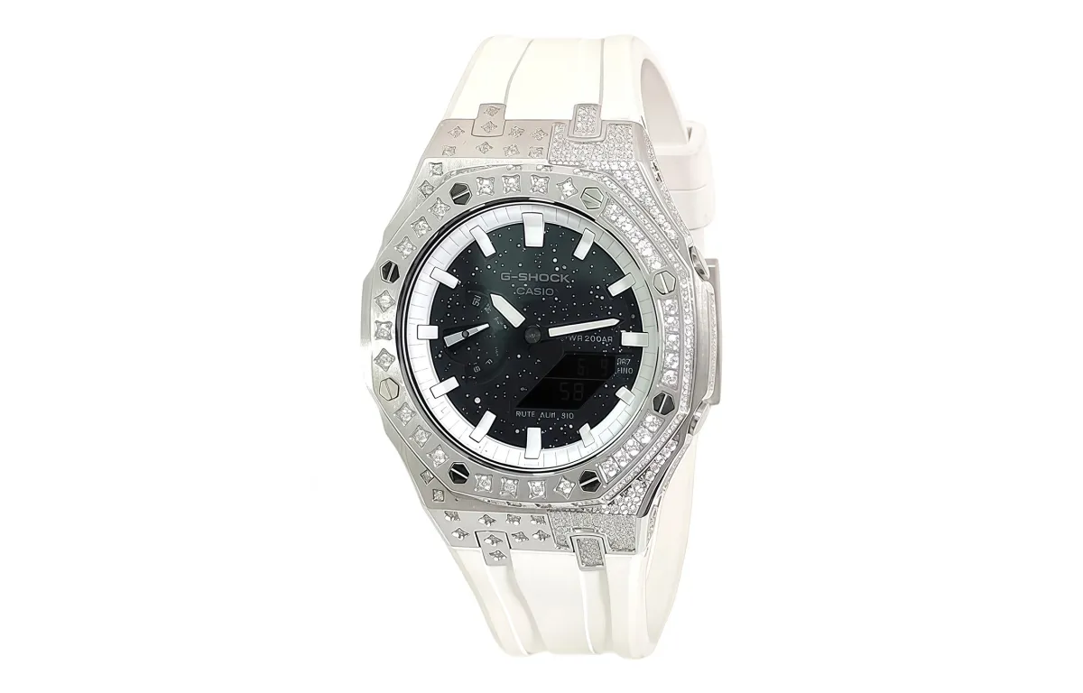 CASIO Men Liquid Crystal/Analog Dual Display Series 44mm Blue Watch