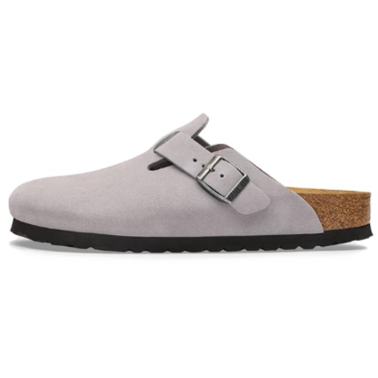 Сабо Birkenstock Boston (фиолетово-серые)