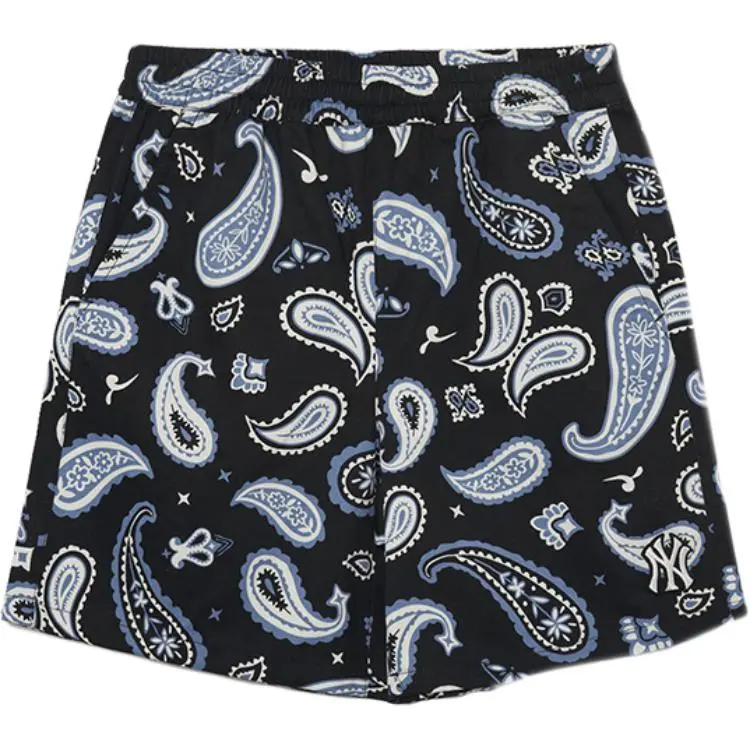 MLB Paisley NEW YORK YANKEES Casual Shorts Unisex Black Moderate