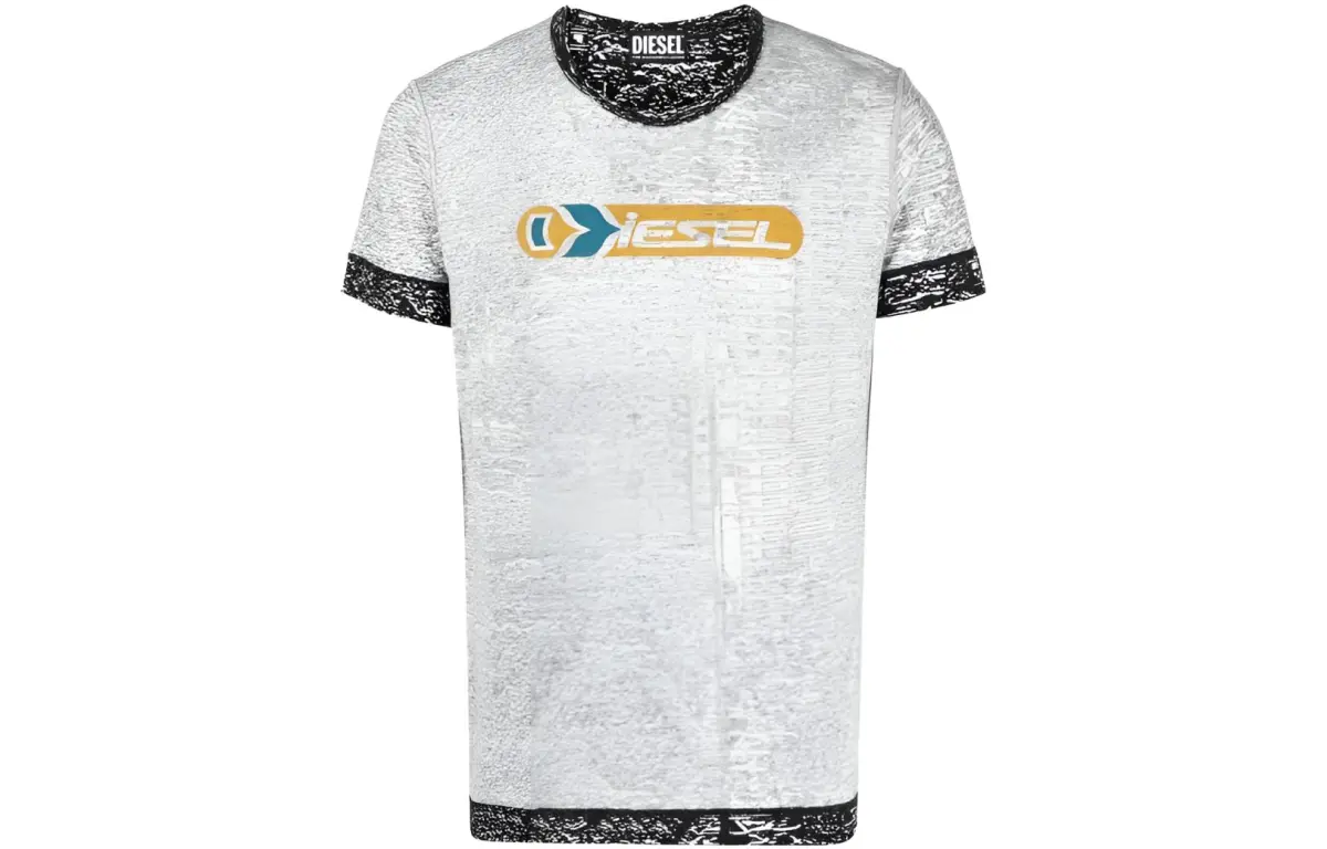 DIESEL T-Shirts Men's White Crew Neck Moderate