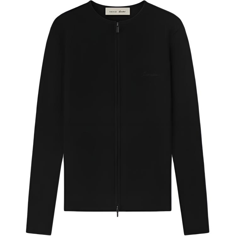 Женское худи Fear Fear of God Essentials SS26 SS26 Womens Signature Rib Knit Fitted Long Sleeve Zip Up (кремовое на молнии)