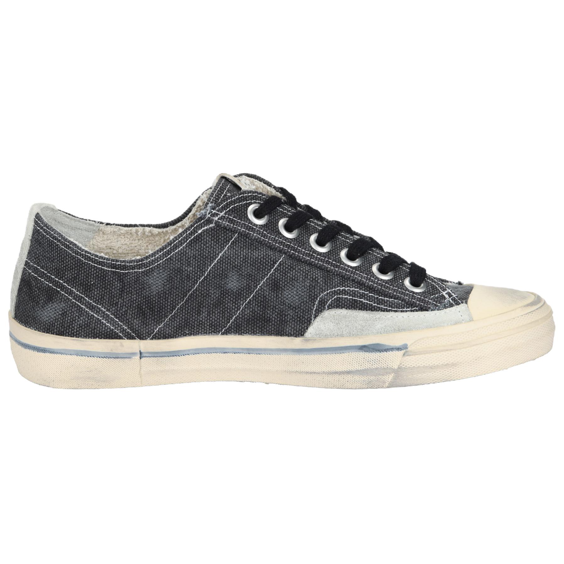 Golden Goose V Star Low top Skateboard Shoes Women's Black Distressed