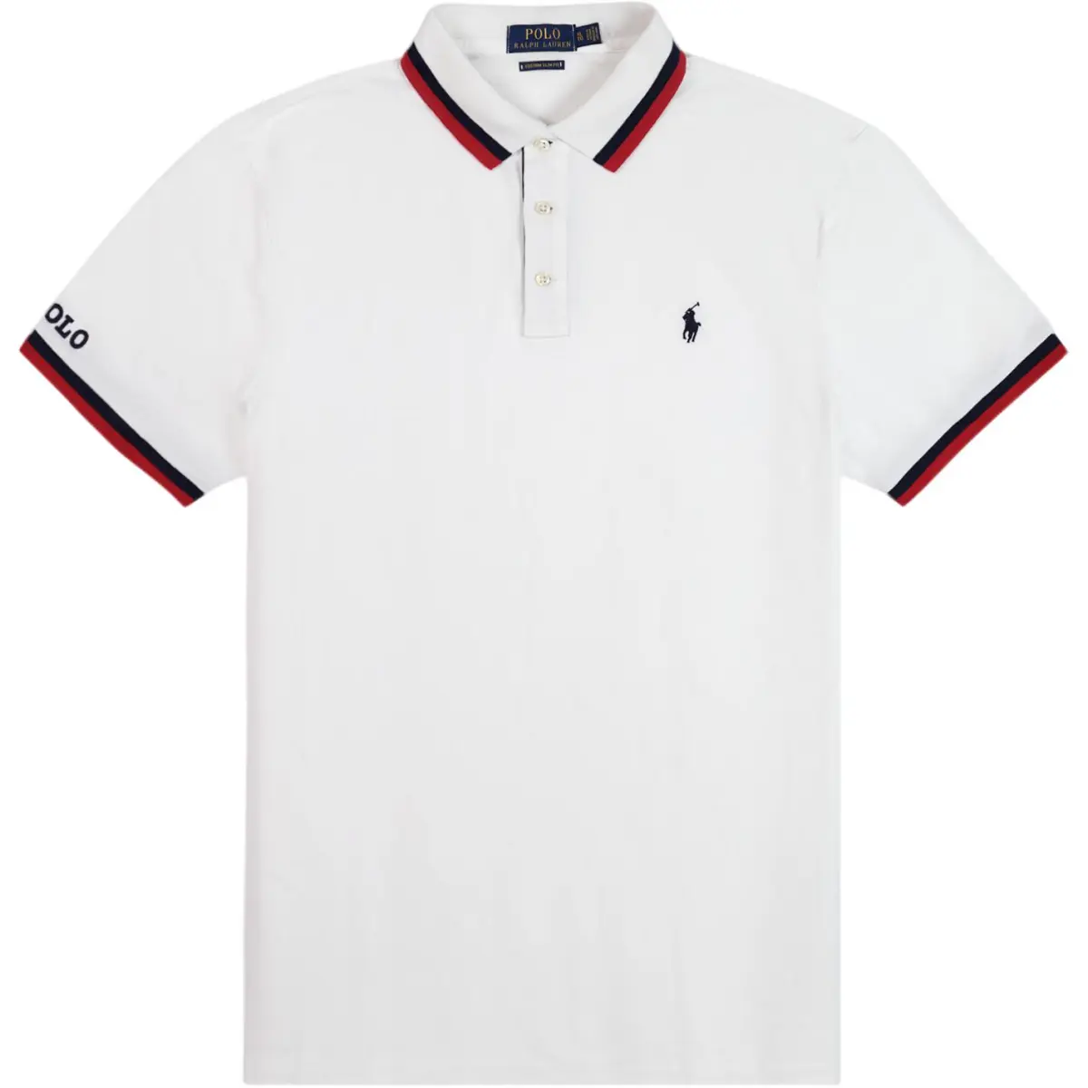 Polo Ralph Lauren Polo Shirt Custom Slim Fit Men's White