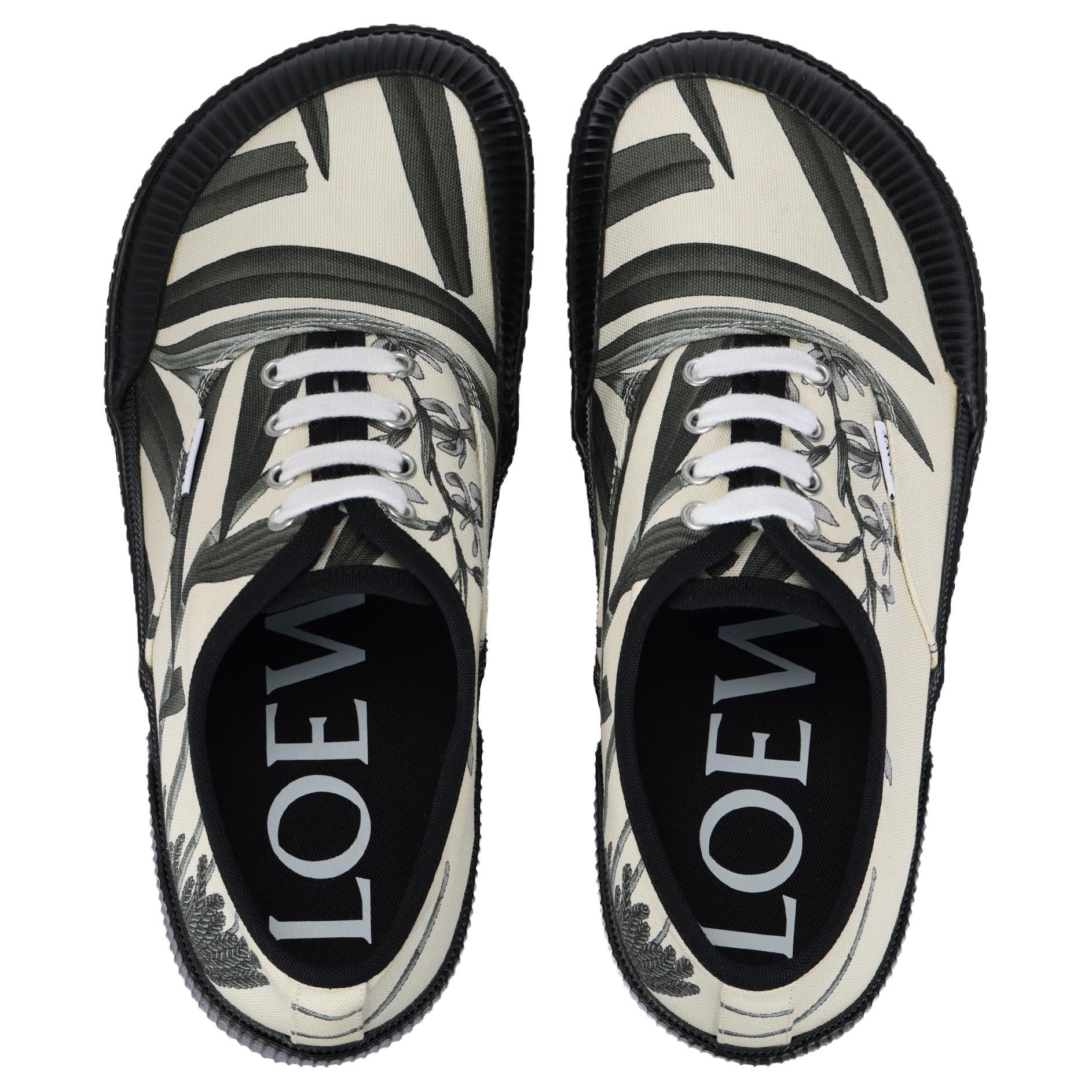 LOEWE Terra Vulca Low top Canvas Shoes Men's Green