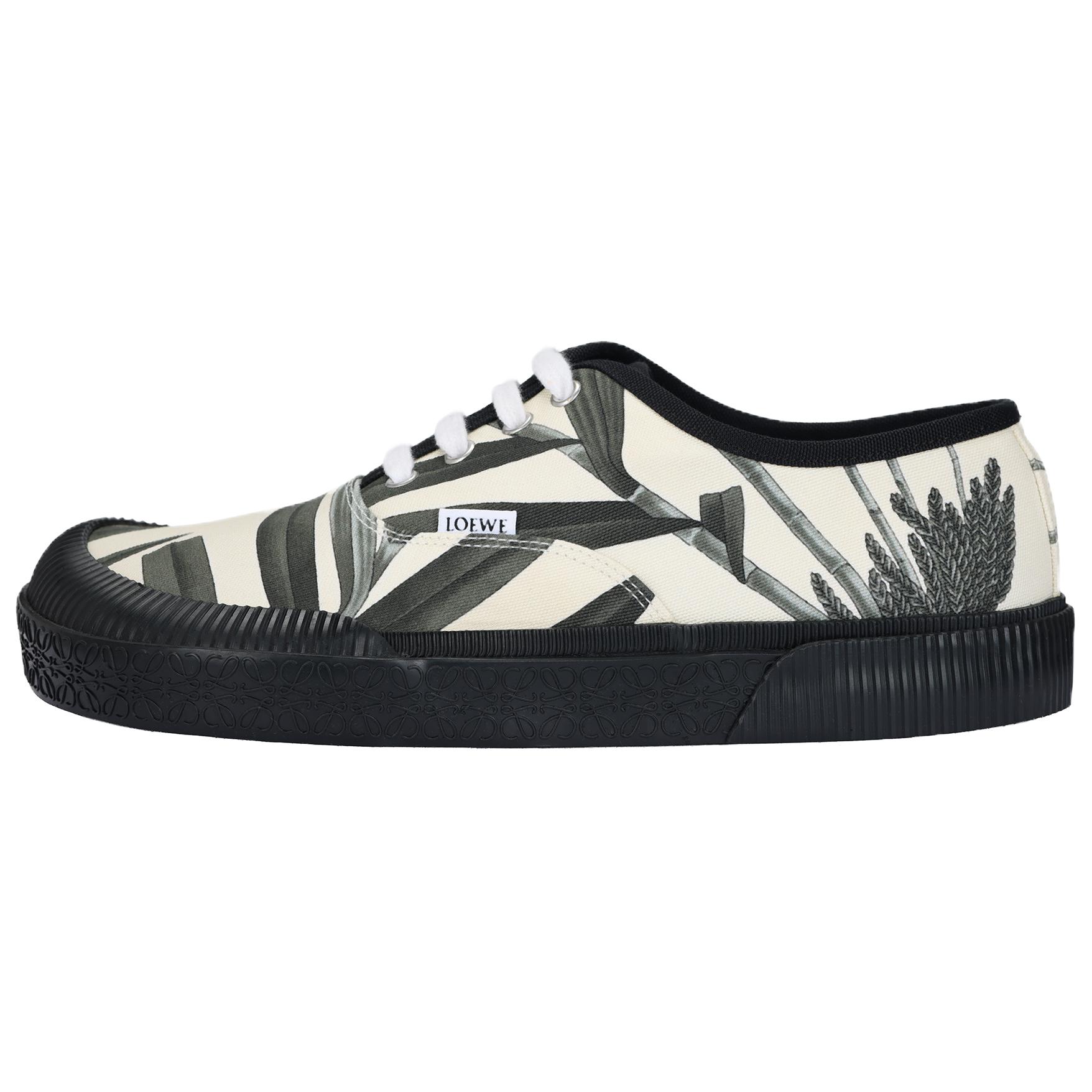 LOEWE Terra Vulca Low top Canvas Shoes Men's Green