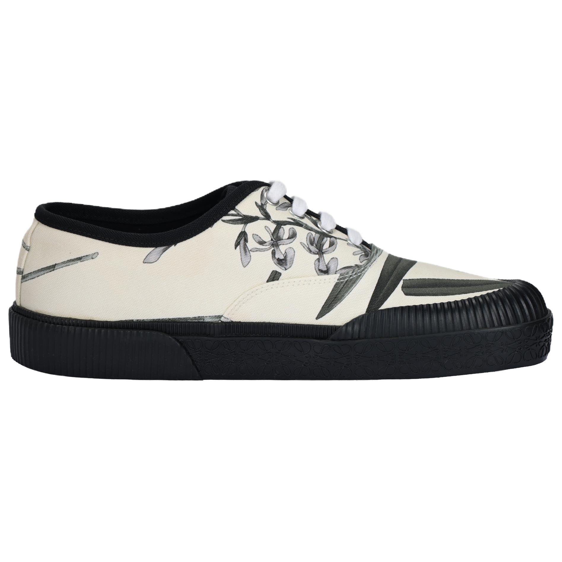 LOEWE Terra Vulca Low top Canvas Shoes Men's Green