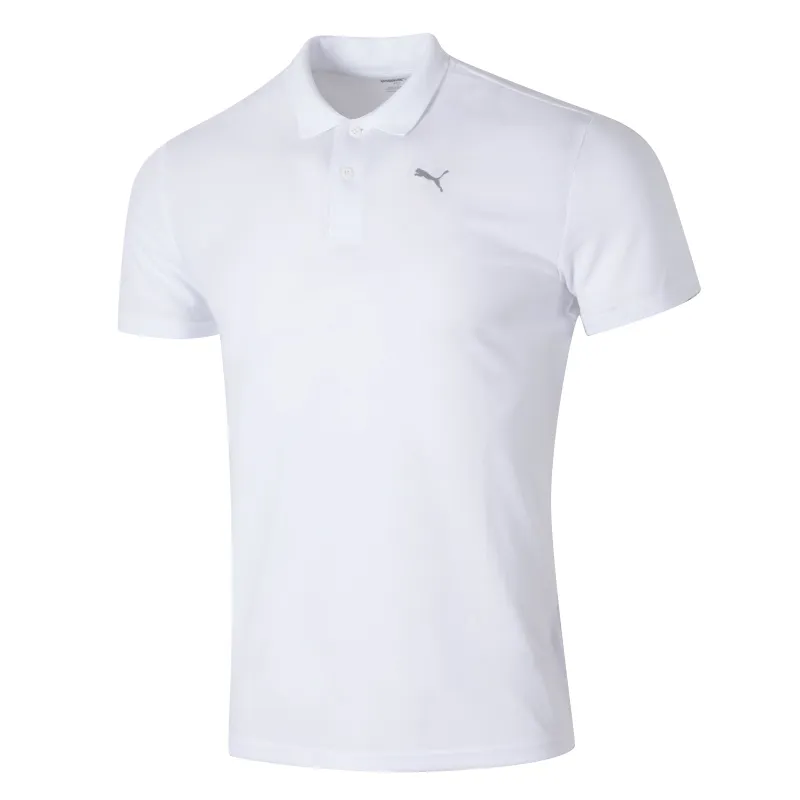 PUMA Polo Shirts Men's White Moderate