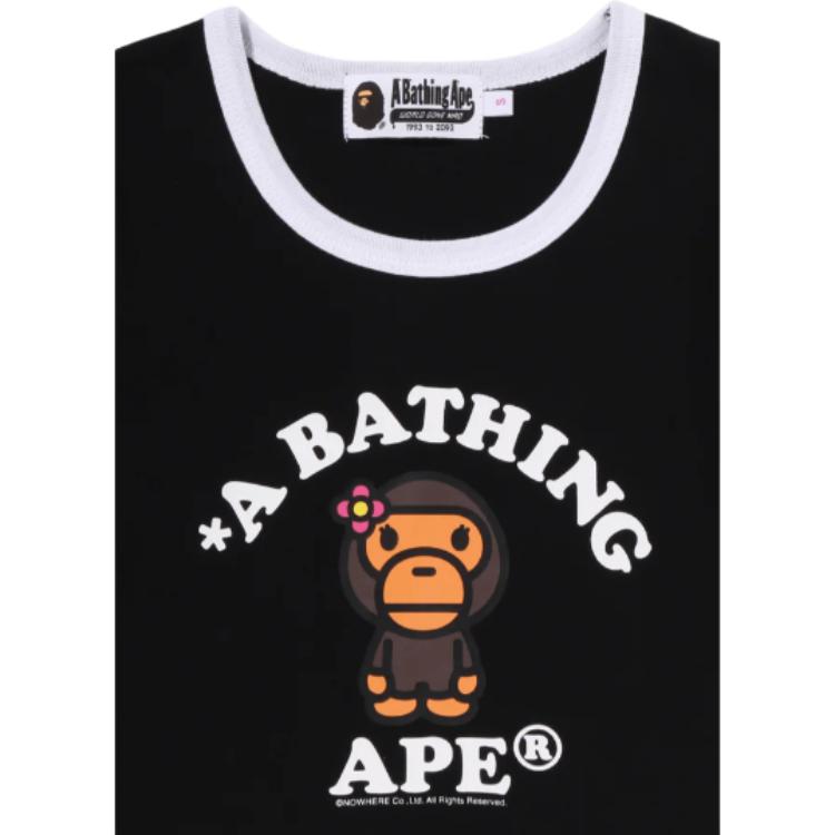 Женская футболка A BATHING APE (черный) — фото 3