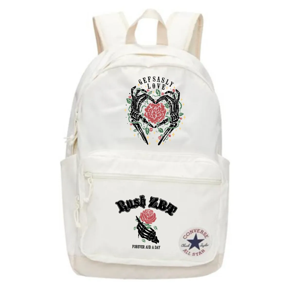 Converse Polyester Backpack Regular Unisex White
