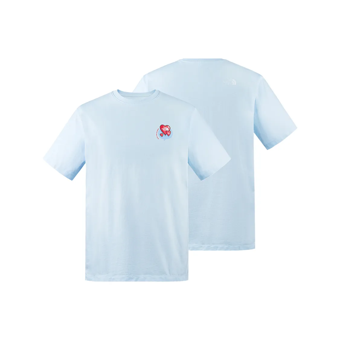 THE NORTH FACE Heart T Shirt Unisex Fantasy Blue