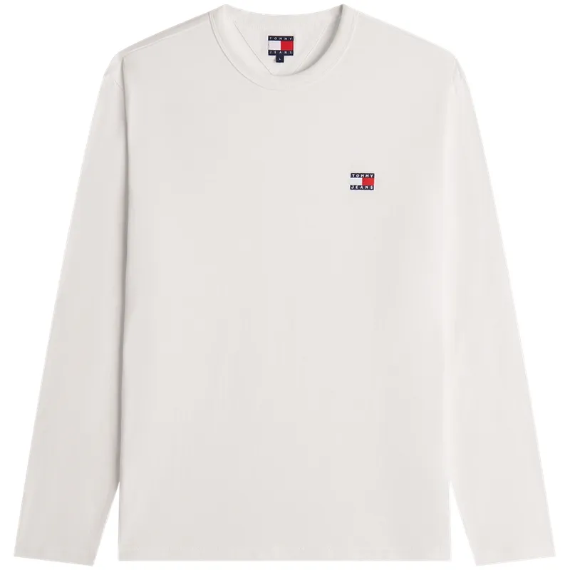 Tommy Hilfiger T-Shirts Men's White Crew Neck Moderate