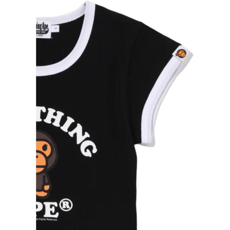Женская футболка A BATHING APE (черный) — фото 5