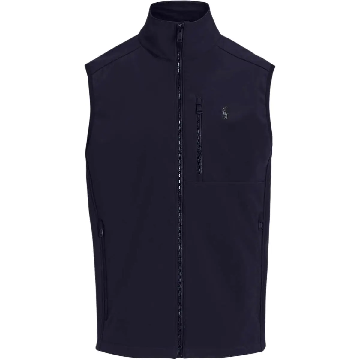 Polo Ralph Lauren Vests Men's Navy Blue Stand Collar Moderate Other