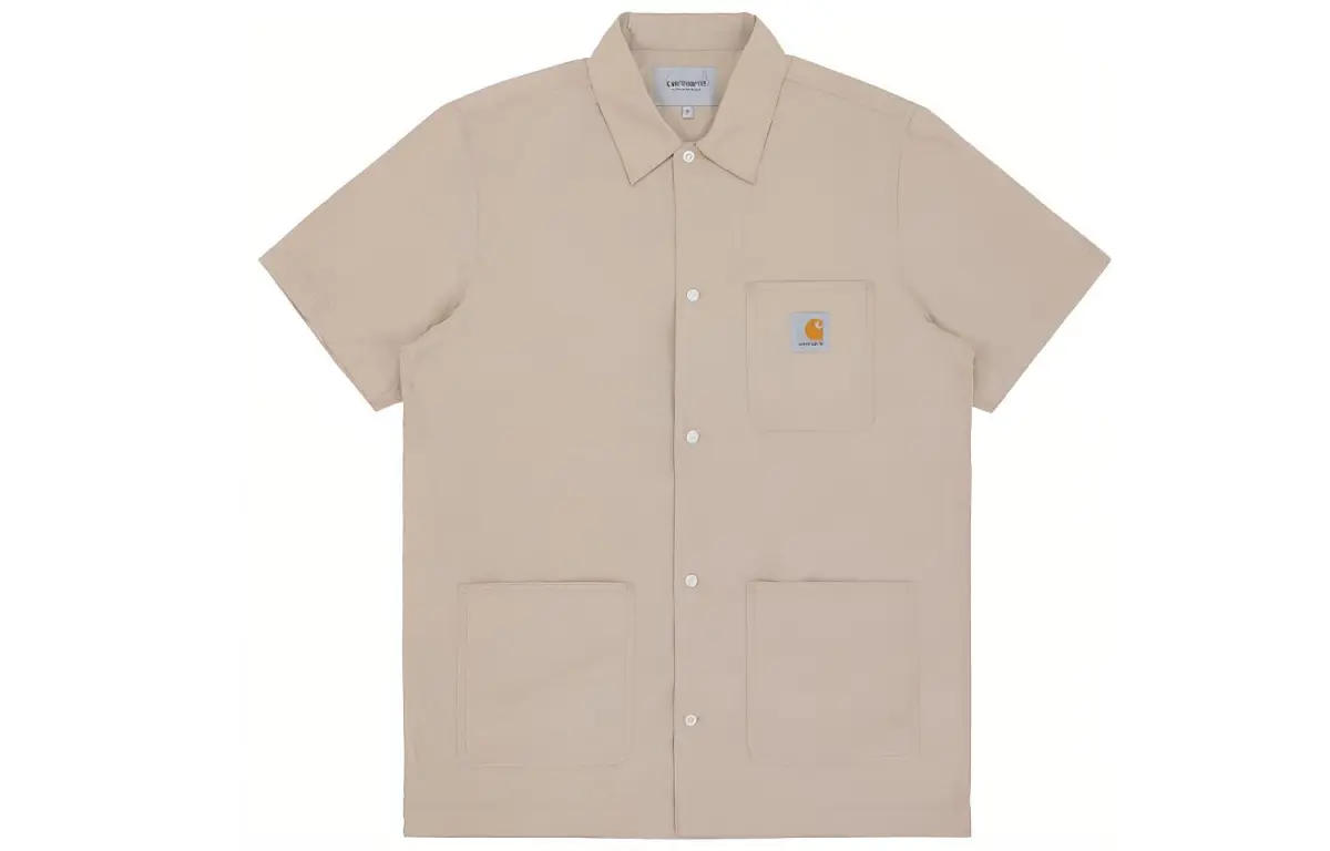 Carhartt WIP Shirts Men's Khaki Lapel Moderate