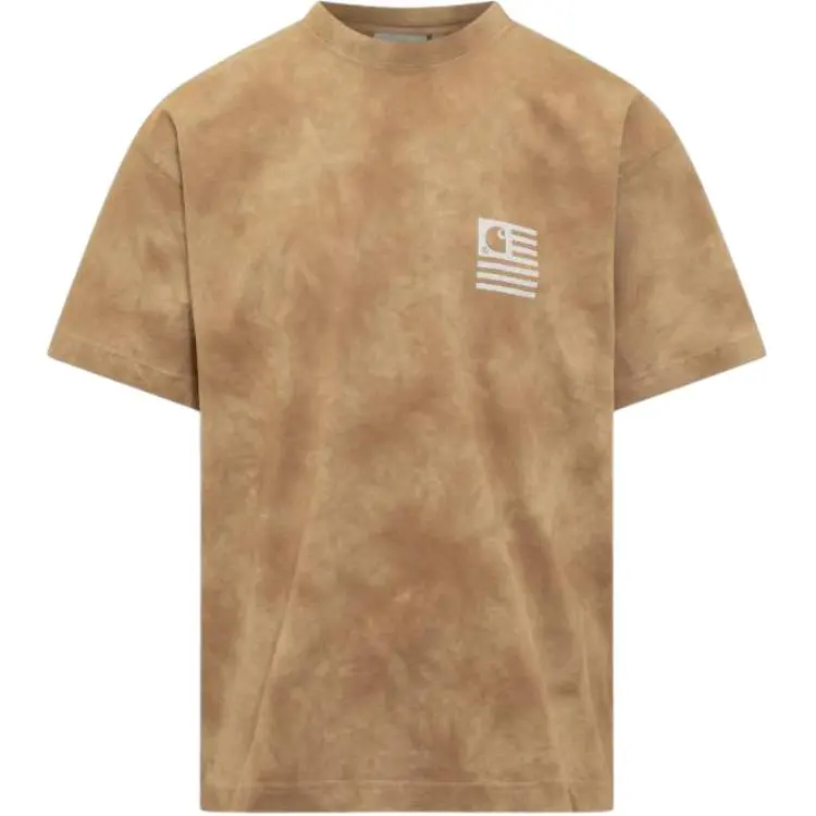 Carhartt WIP T-Shirts Men's Coffee Crew Neck