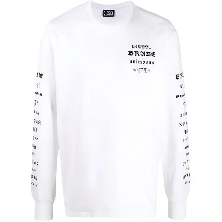 DIESEL T-Shirts Men's White Crew Neck