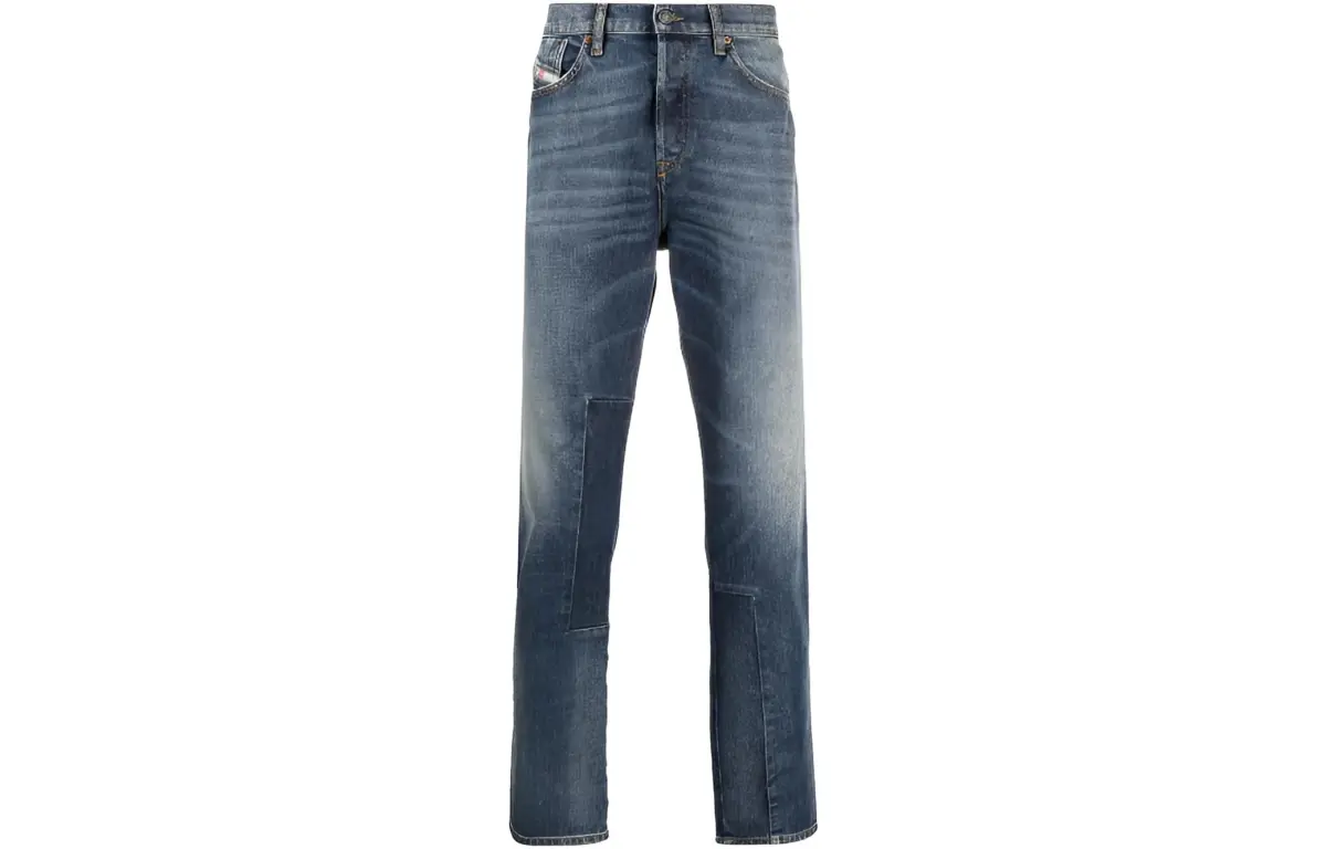 DIESEL Jeans Men's Blue Moderate Tapered Pants