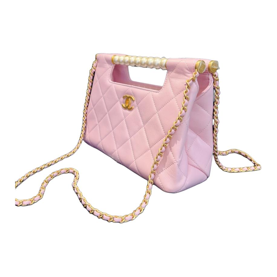 Женская сумка Chanel (розовая) — фото 2