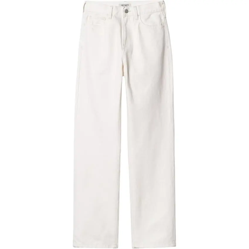 Carhartt WIP Jeans Women's White Moderate Straight Fit Pants