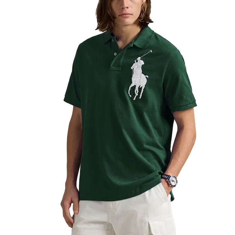 Polo Ralph Lauren Big Pony SS22 Polo Shirt Custom Slim Fit Men's Green
