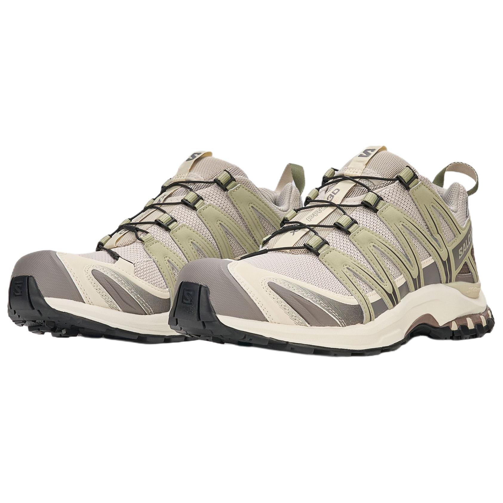 Кроссовки Salomon XA PRO 3D (серый) — 银灰云/茶色/香草色 — фото 2