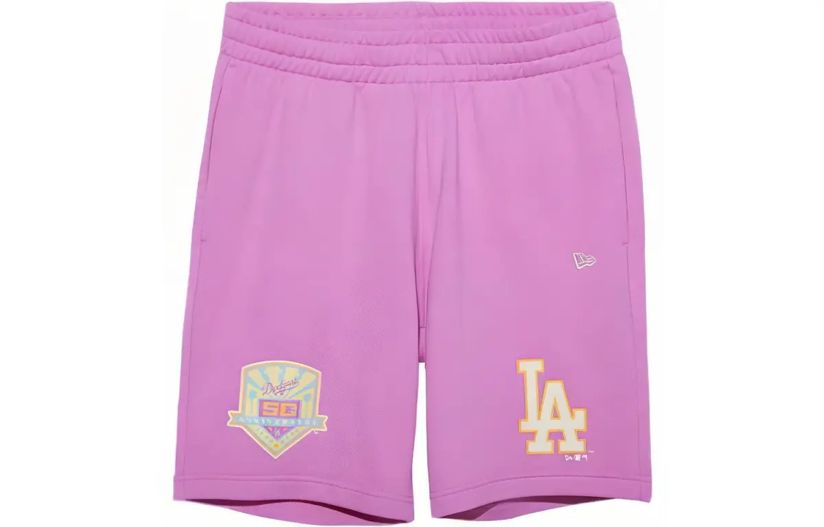 New Era Casual Shorts Unisex Pink Moderate