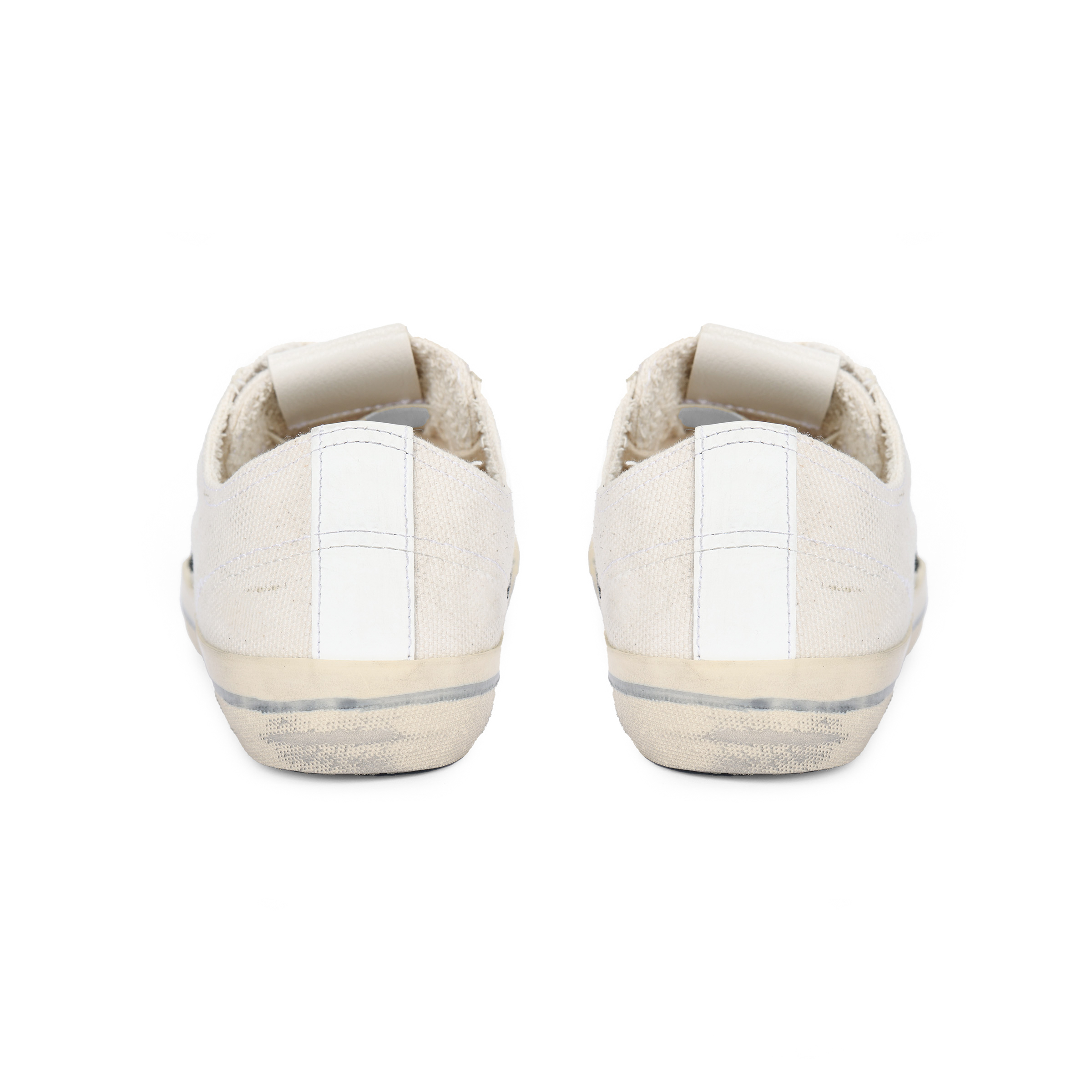 Golden Goose V Star Low top Stylish Skateboarding Shoes Women's Ecru Distressed
