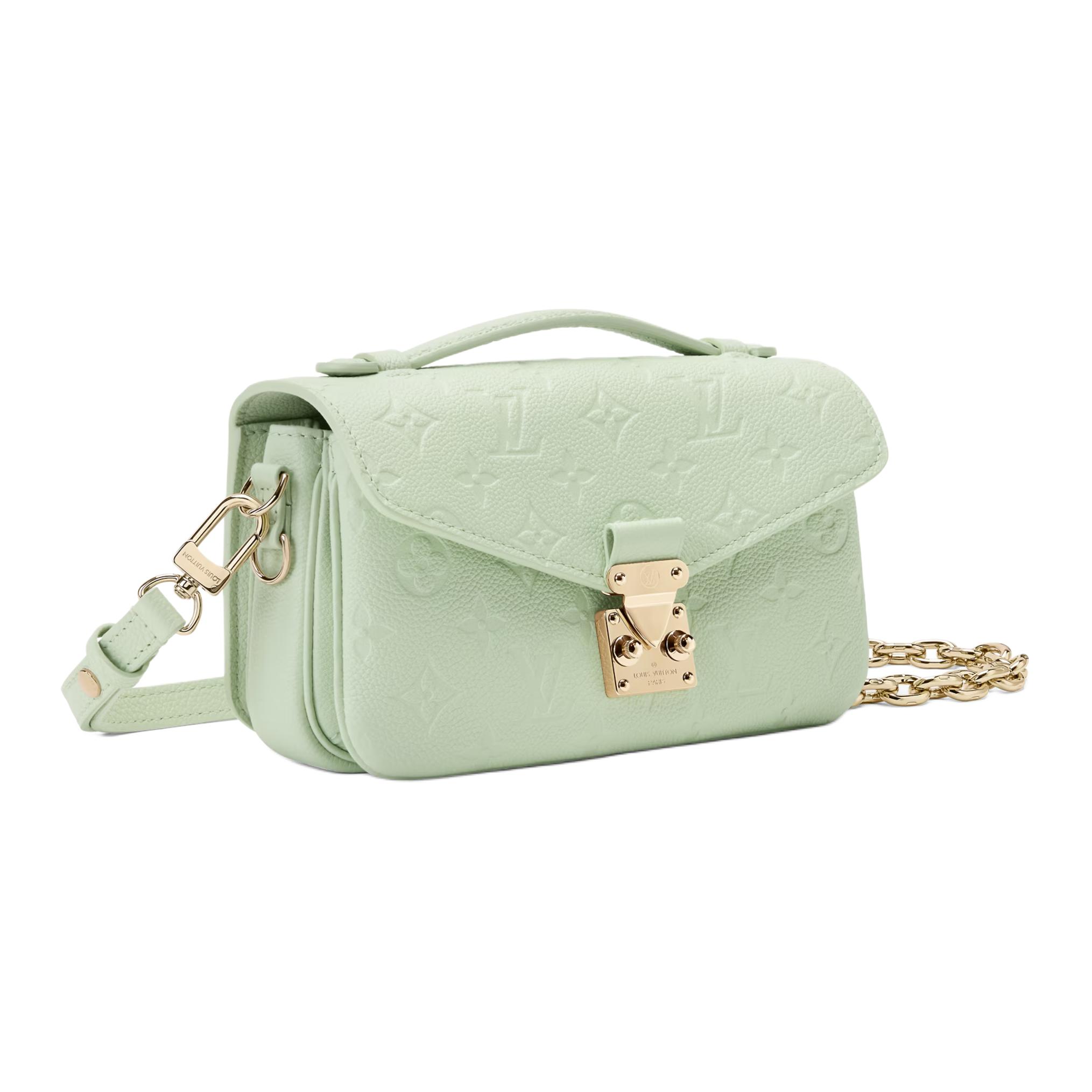 Женская сумка Louis Vuitton Pochette Metis East-West (мятный) — фото 2