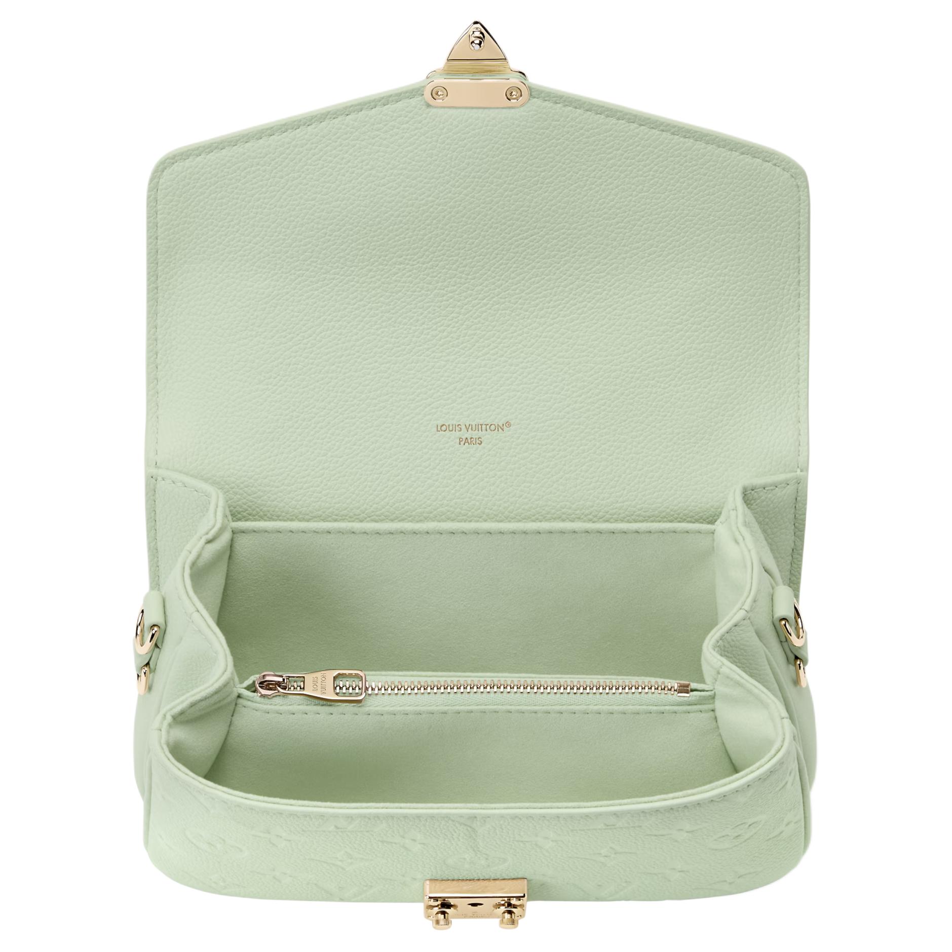 Женская сумка Louis Vuitton Pochette Metis East-West (мятный) — фото 4