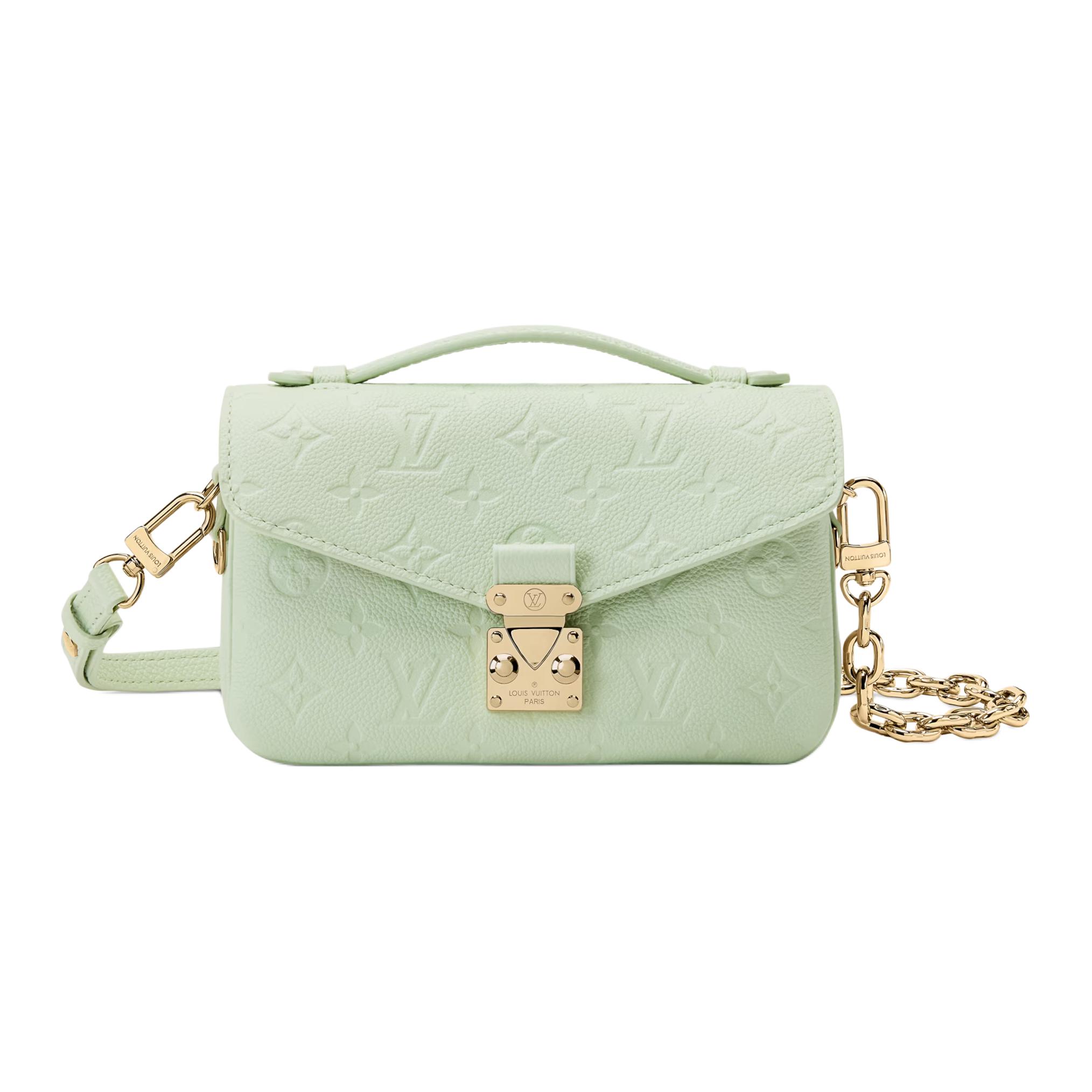 Женская сумка Louis Vuitton Pochette Metis East-West (мятный)