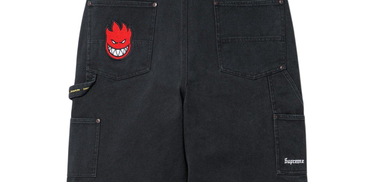 Джинсы Supreme Spitfire SS26 Week17 Double Knee Painter Pant (синие) — фото 4
