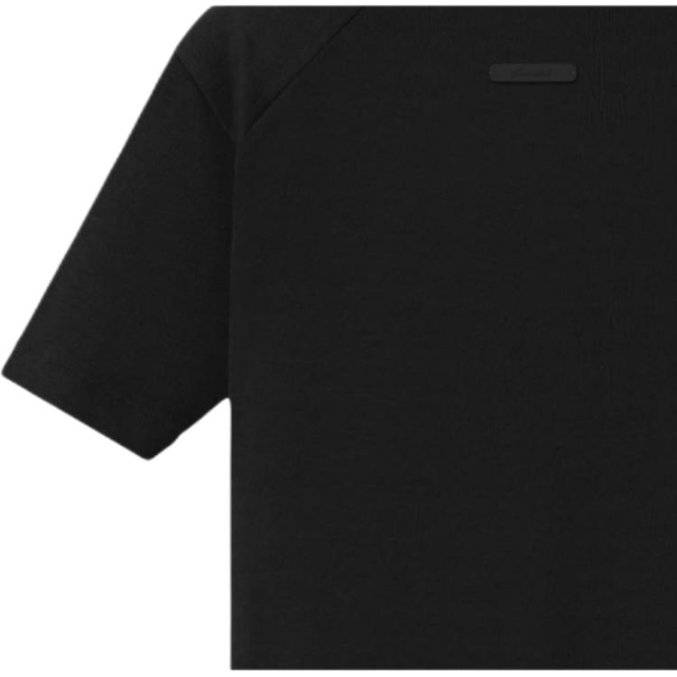 Женская футболка Fear of God Essentials SS26 Womens Rib Fitted Short Sleeve Tee T (бежевый) — фото 5