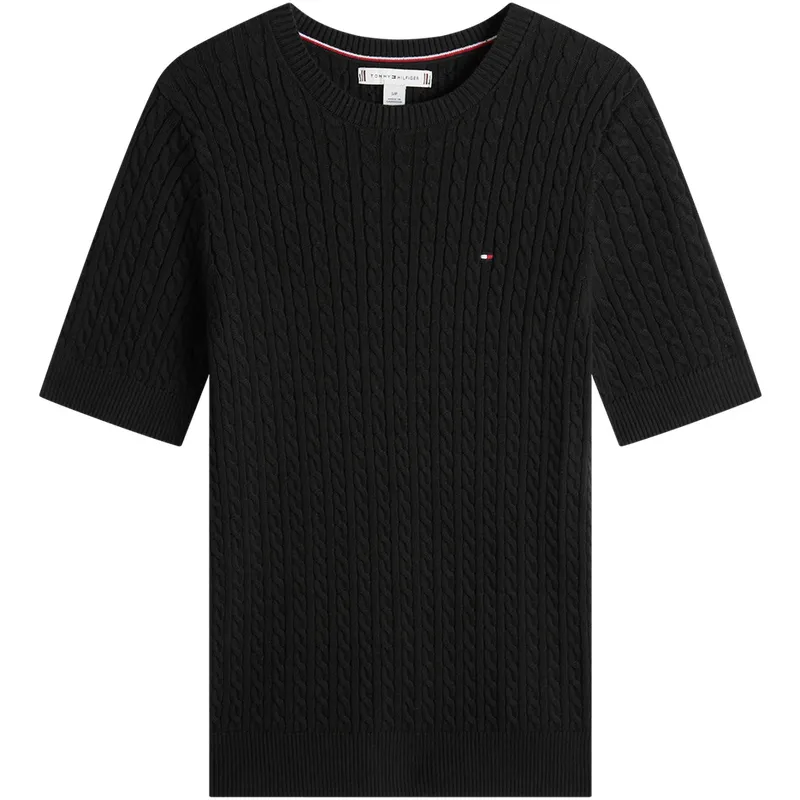Tommy Hilfiger Sweaters Women's Black Bds Crew Neck Moderate Other