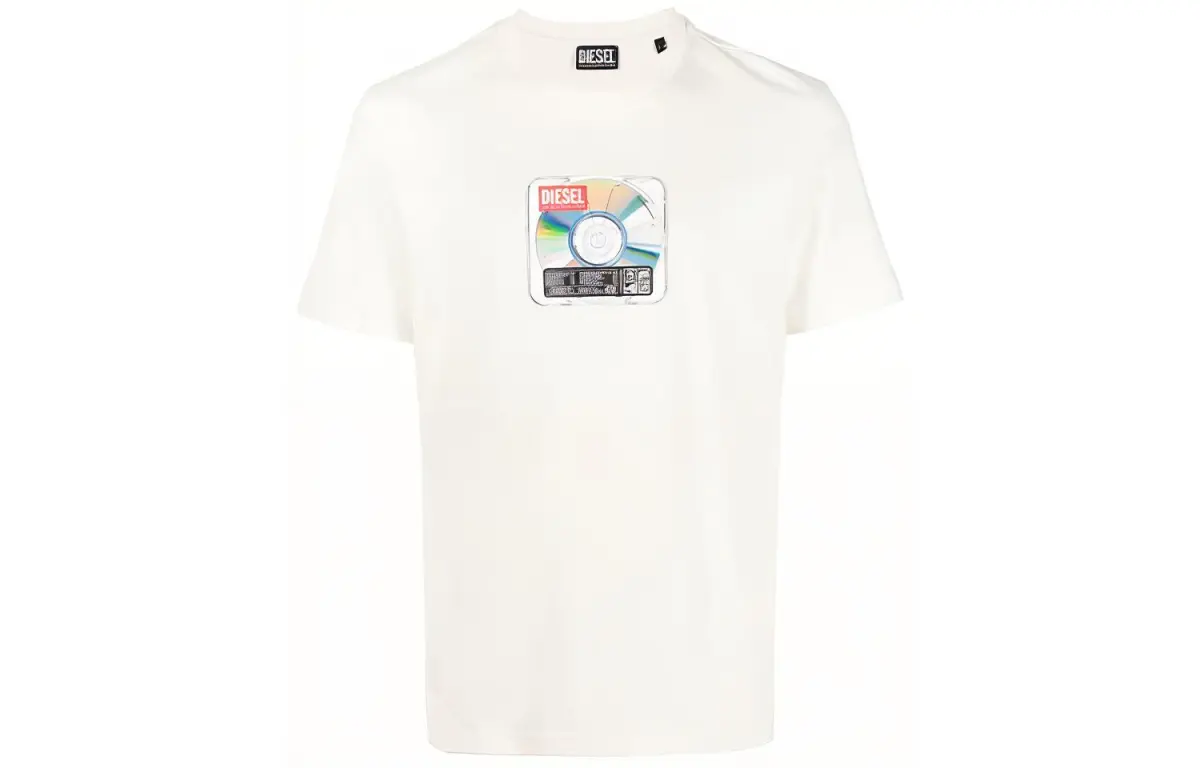 DIESEL T-Shirts Men's White Crew Neck
