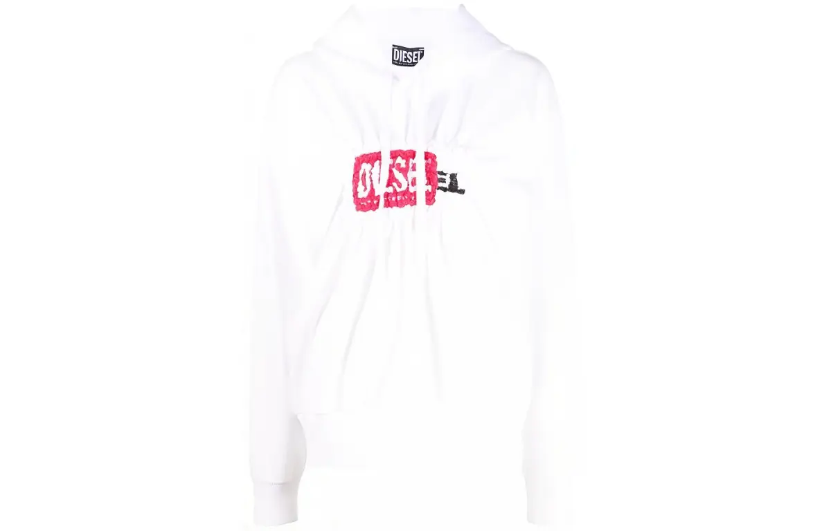 DIESEL Sweatshirts Women's White Hooded (Non-detachable) Moderate