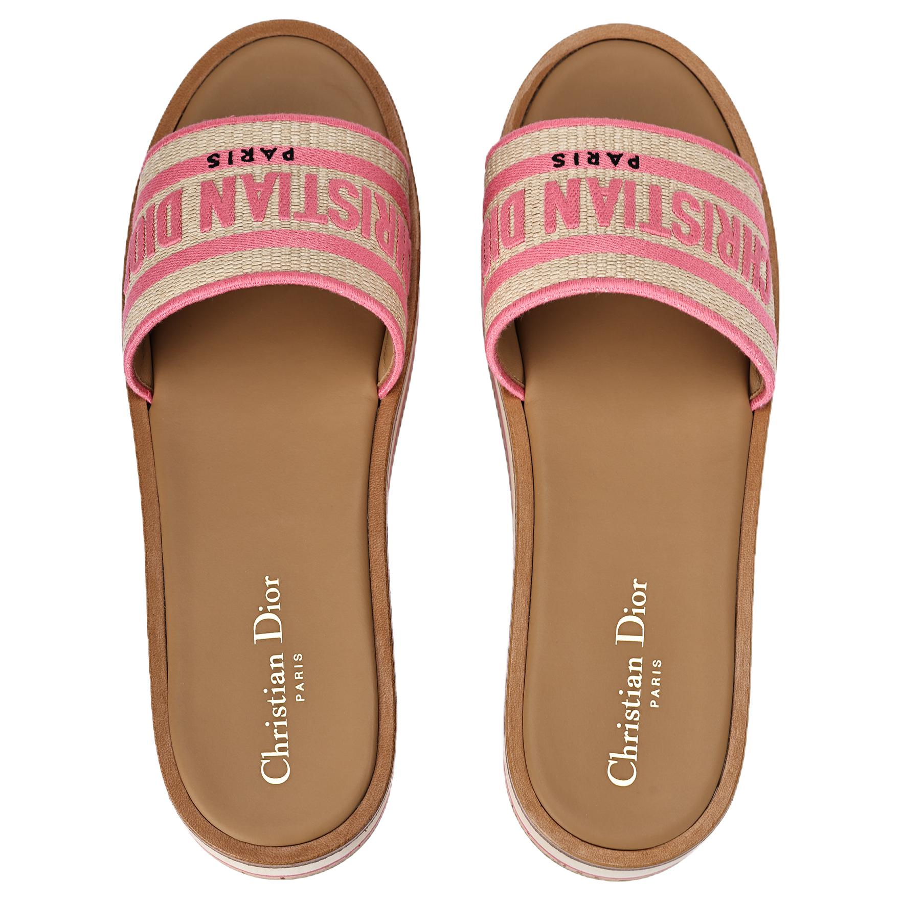 DIOR Dioriviera Slide Slippers Women's Pink