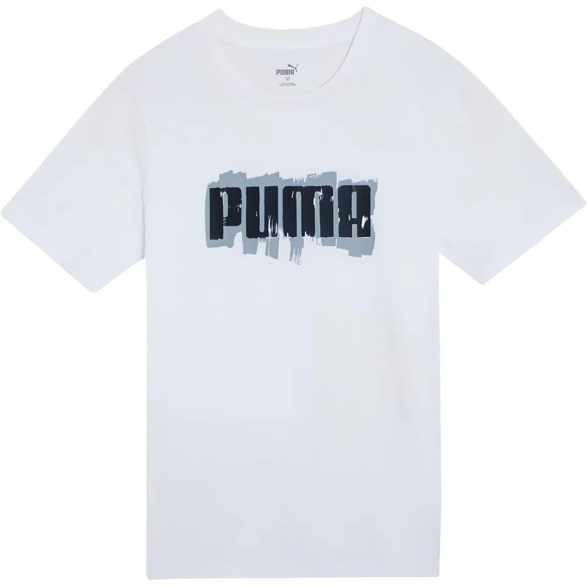 PUMA T-Shirts Men's White Crew Neck Moderate