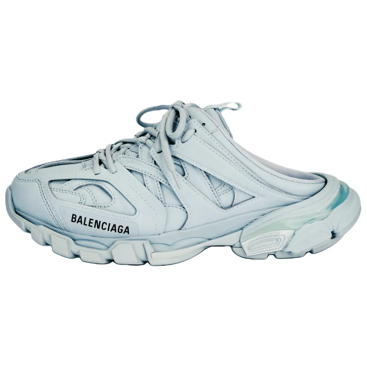 Balenciaga Track 1.0 Low top Chunky Sneakers Men's Light Blue