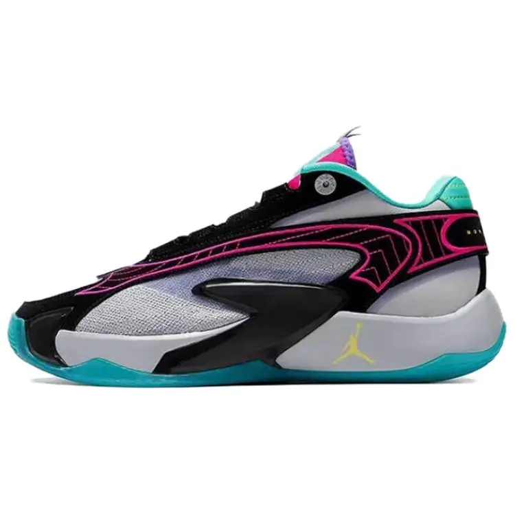 Jordan Luka 2 Low top Basketball Shoes Unisex Black White Purple