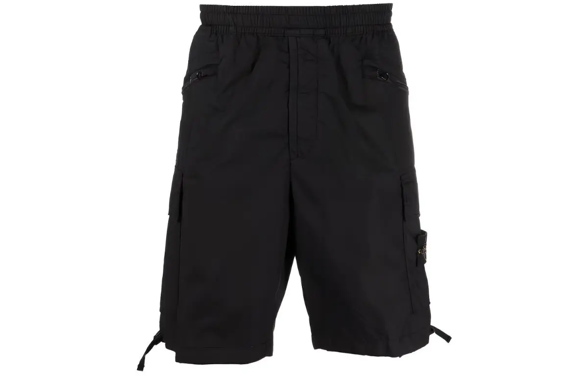 STONE ISLAND Cargo Shorts Men's Black