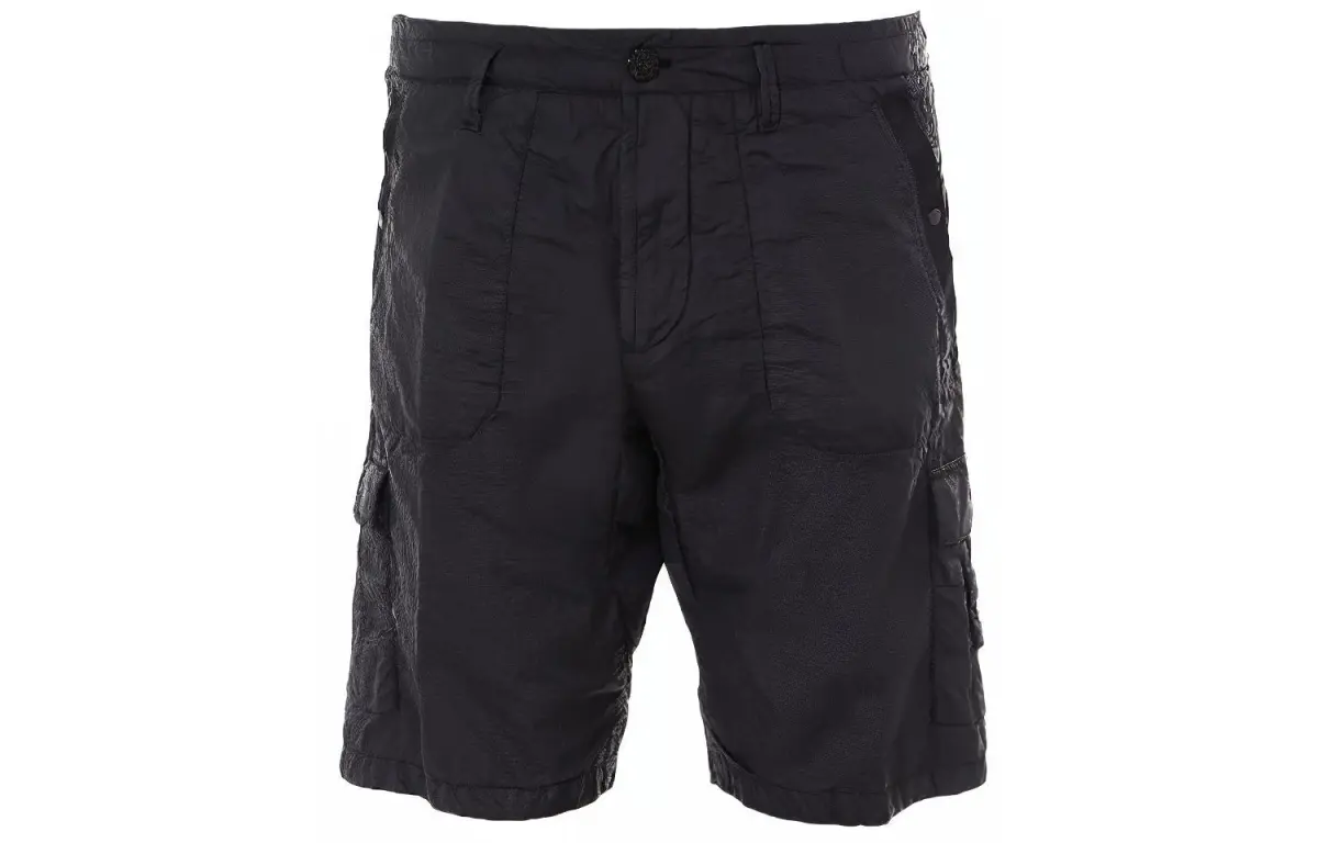STONE ISLAND Cargo Shorts Men's Black Moderate