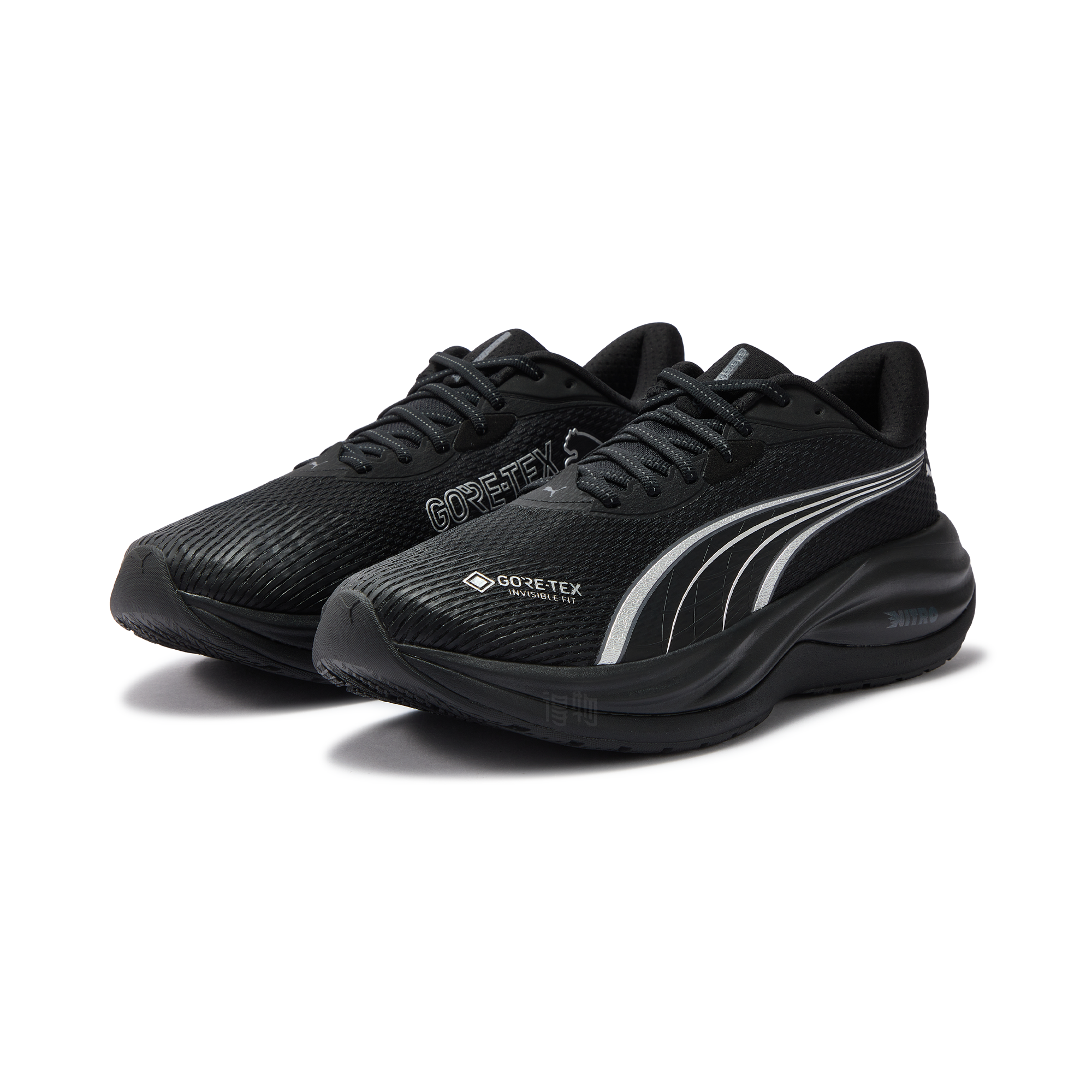 Кроссовки PUMA Electrify Nitro (черные) — Чёрный — фото 3