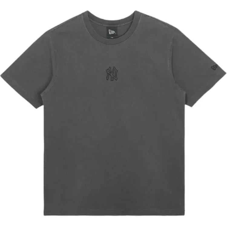 New Era T Shirt Unisex Gray Black