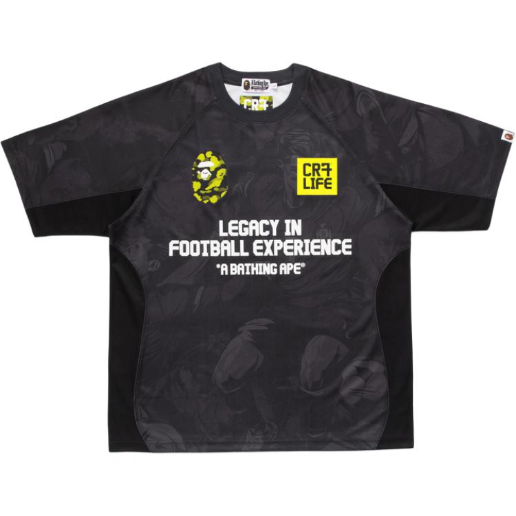 A BATHING APE CR7 LIFE Soccer Jerseys Unisex Black Moderate Other