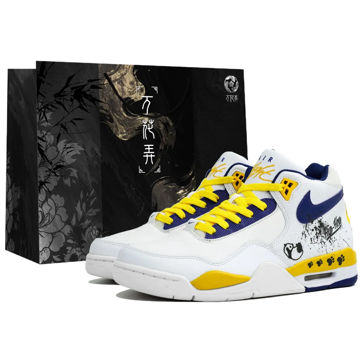 Nike Flight Legacy All The Flowers Playful Panda, Shopping Bag Slip Resistant Abrasion Resistant Mid top