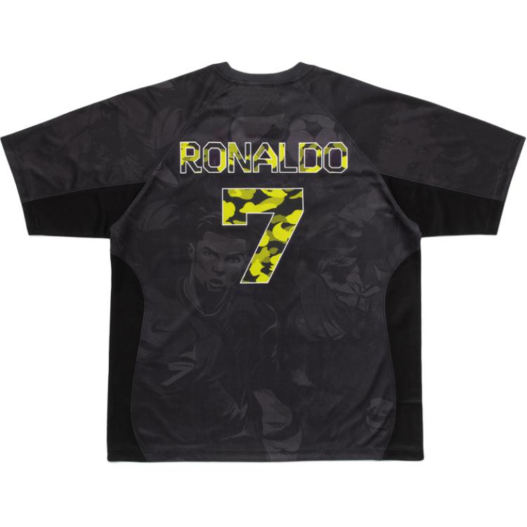 A BATHING APE CR7 LIFE Soccer Jerseys Unisex Black Moderate Other