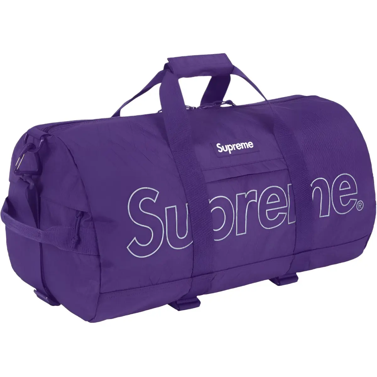Supreme Fabric Bucket Bag Shoulder Bag Travel Bag Men's Purple