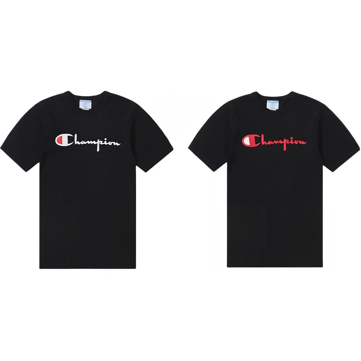 Champion T Shirt US Version Unisex Black