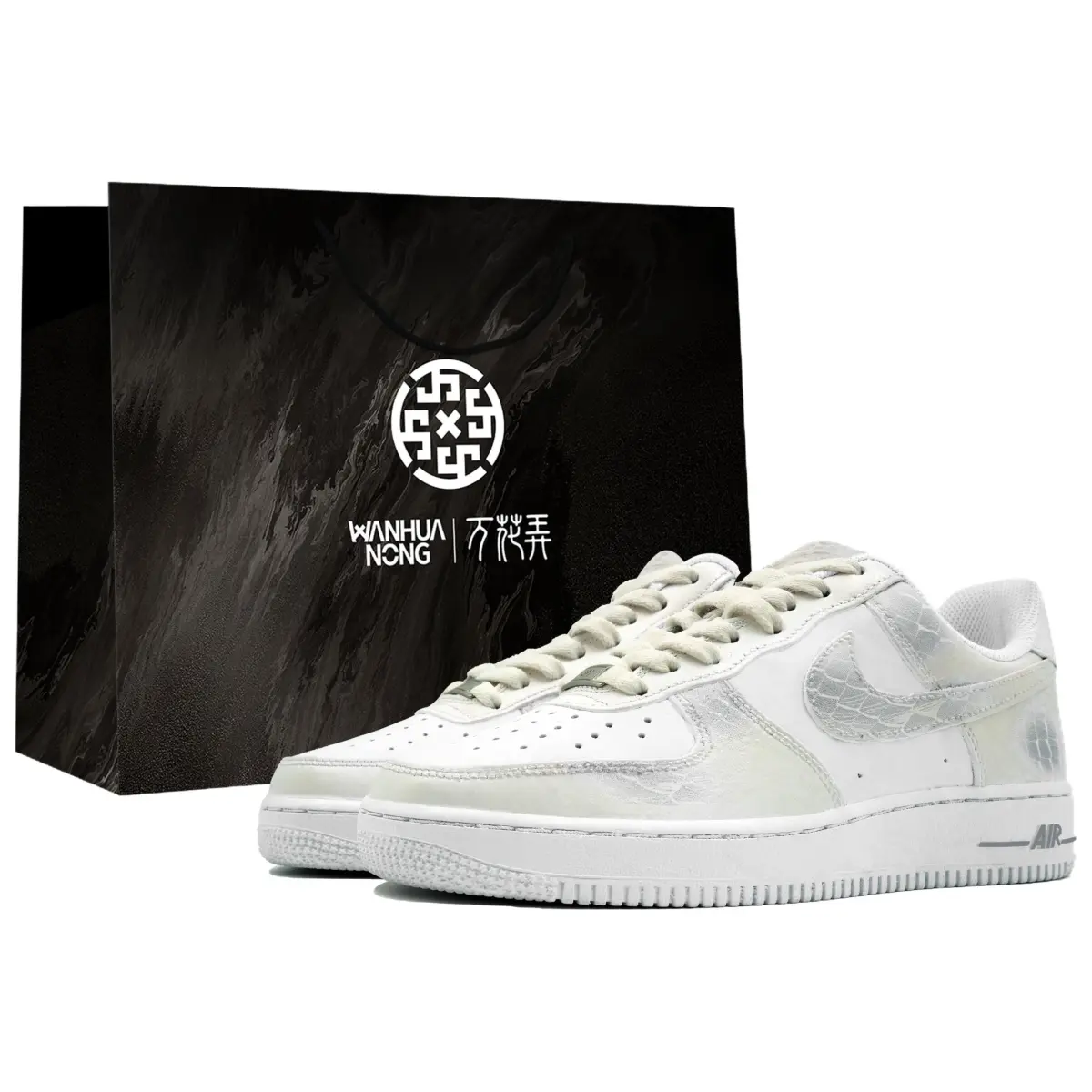 Nike Air Force 1 Kaleidoscope Play, White Dragon Transforms Into The Abyss, Box Coverage Thermal Low top