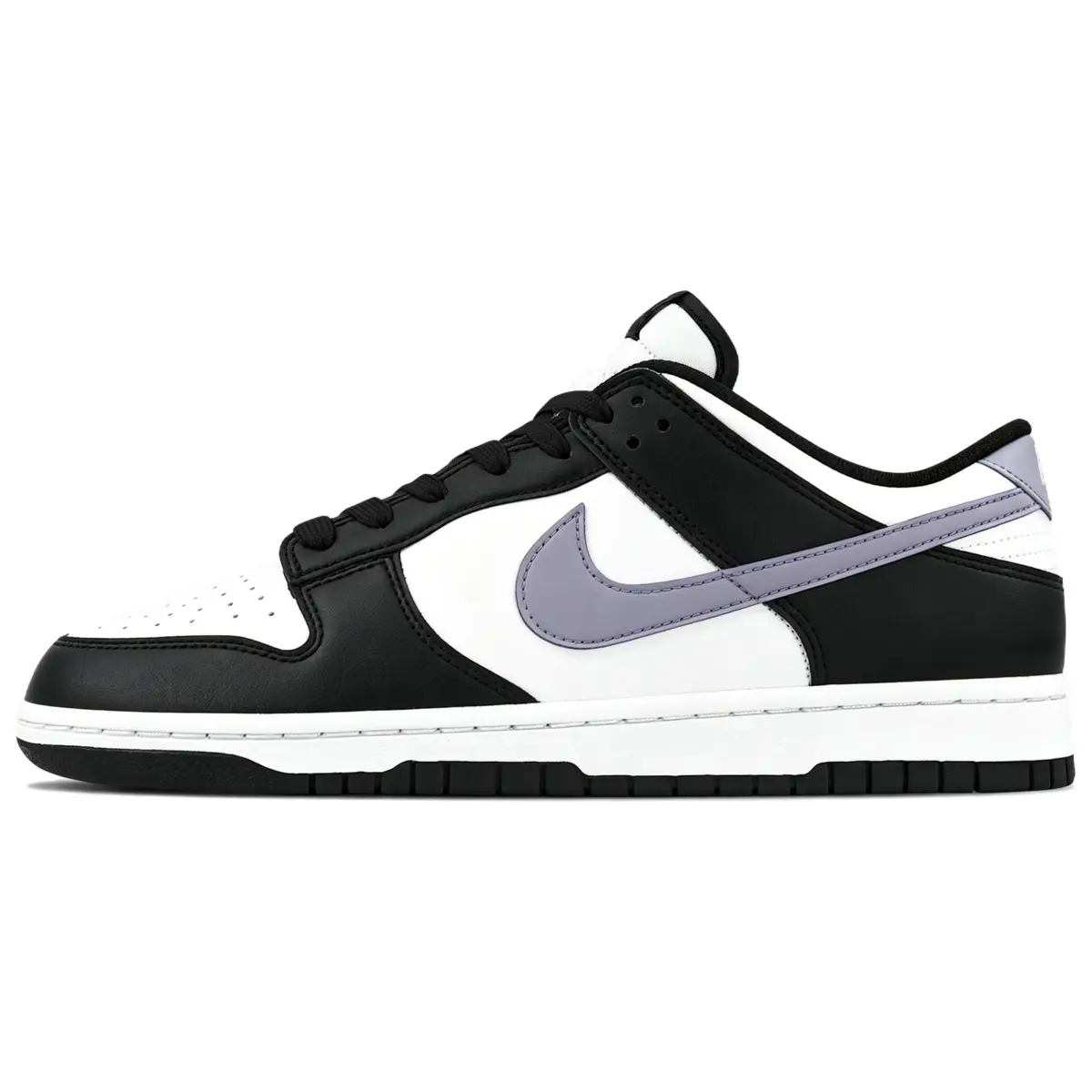 Nike Dunk Taro Paste And Tapioca Abrasion Resistant Low top Skateboard Shoes Unisex Black White Purple